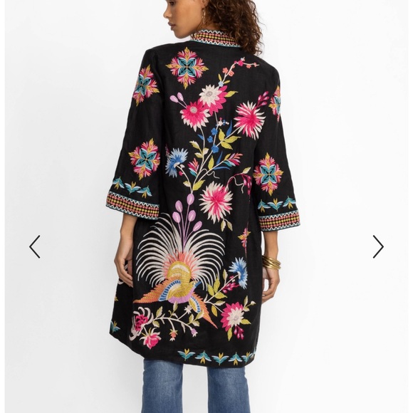 Johnny Was JULIE LINEN KIMONO COAT - Picture 2 of 10